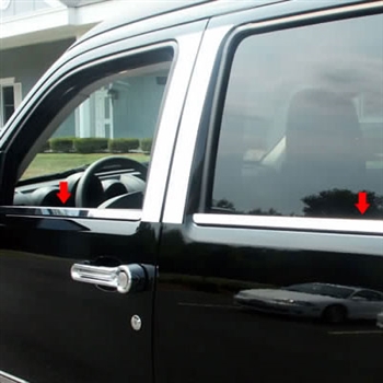 Dodge Nitro Chrome Window Sill Trim, 4pc  2007, 2008, 2009, 2010, 2011