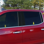 Chevrolet Silverado 1500 Crew Cab Chrome Window Sill Trim, 6pc, 2019, 2020, 2021, 2022, 2023, 2024, 2025, 2026