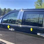 Chevrolet Silverado 2500 / 3500 Crew Cab Chrome Window Sill Trim, 2020, 2021, 2022, 2023, 2024