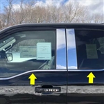 Ford F150 Crew Cab Chrome Window Sill Trim, 4pc  2021, 2022, 2023