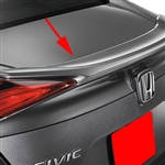 Honda Civic Sedan Painted Rear Spoiler (lip mount, no light), 2016, 2017, 2018