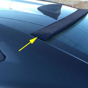 Chevrolet Camaro Coupe Rear Window Mount Painted Spoiler, 2016, 2017, 2018, 2019, 2020, 2021, 2022, 2023