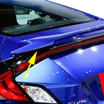 Honda Civic Coupe 'SI Factory Style' Painted Rear Spoiler, 2016, 2017, 2018, 2019, 2020, 2021