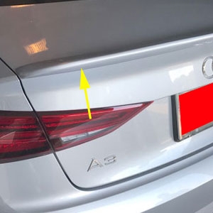 Audi A3 Flush Mount Painted Rear Spoiler, 2017, 2018