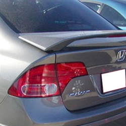 Honda Civic Sedan 2 Post Painted Rear Spoiler, 2007, 2008, 2009, 2010, 2011