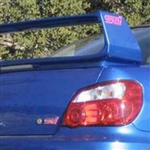 Subaru Impreza STI Painted Rear Spoiler (with light), 2002, 2003, 2004, 2005, 2006, 2007