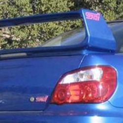 Subaru Impreza STI Painted Rear Spoiler (with light), 2002, 2003, 2004, 2005, 2006, 2007