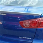 Mitsubishi Lancer Lip Mount Painted Rear Spoiler, 2008, 2009, 2010, 2011, 2012, 2013, 2014