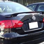 Volkswagen Jetta '2 Post' Painted Rear Spoiler (with light), 2011, 2012, 2013, 2014, 2015, 2016, 2017, 2018