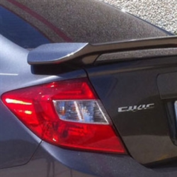 Honda Civic Sedan 2 Post Painted Rear Spoiler, 2012, 2013, 2014, 2015