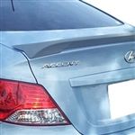 Hyundai Accent Sedan Lip Mount Painted Rear Spoiler, 2012, 2013, 2014, 2015, 2016, 2017