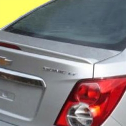 Chevrolet Sonic Flush Mount with light Painted Rear Spoiler, 2012, 2013, 2014, 2015, 2016, 2017, 2018