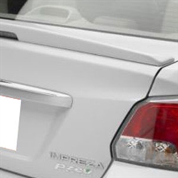 Subaru Impreza Sedan Painted Rear Spoiler (with light), 2012, 2013, 2014, 2015, 2016, 2017, 2018