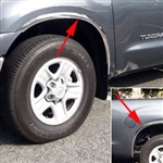 Toyota Tundra Chrome Wheel Well Fender Trim, 2014, 2015, 2016, 2017, 2018, 2019, 2020, 2021