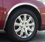 Cadillac Deville, DTS, DHS Chrome Wheel Well Fender Trim, 4pc. Set, 2000, 2001, 2002, 2003, 2004, 2005, 2006, 2007, 2008, 2009, 1010, 2011