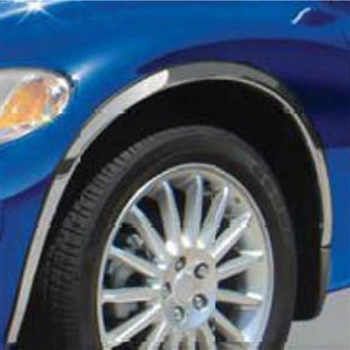 Chrysler PT Cruiser Chrome Wheel Well Fender Trim, 4pc 2001, 2002, 2003, 2004, 2005, 2006, 2007, 2008, 2009, 2010