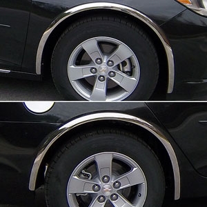 Chevrolet Malibu Chrome Wheel Well Fender Trim, 2013, 2014, 2015