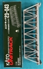 20-433 Single Truss Bridge 9 3/4 Silver  1 pc   Atlas N Scale Unitrack