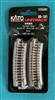 20-121 Curved Track R315"-15 deg  4 pcs  Kato N Scale Unitrack