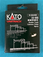 23-055 Double Track Catenary Poles 6 pcs  Atlas N Scale Unitrack