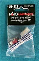 24-843 Adaptor Cord  35" 1 pc Atlas N Scale Unitrack