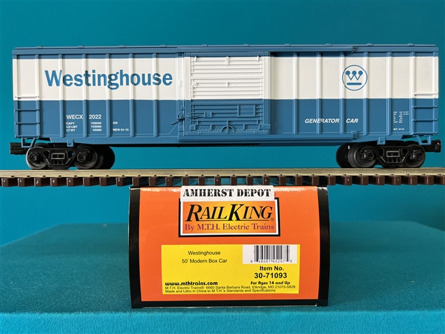 30-71093 Westinghouse  O Gauge  Box Car MTH
