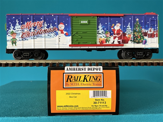 30-71113  2022 Christmas Box Car  MTH