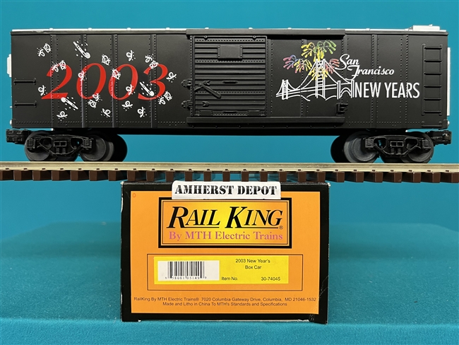 30-74045 2003 New Years Eve  Box Car MTH