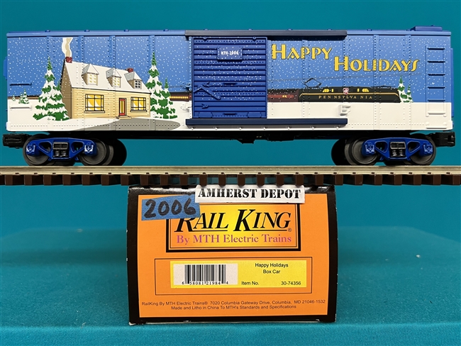 30-74356 Happy Holidays  2006 Box Car MTH