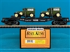 30-7671 MTH Auto Transport Flat Car w/Ertl Panel Vans