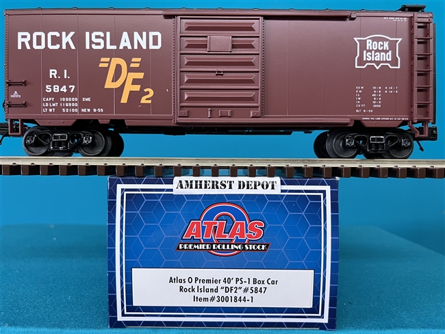 3001844-1  Rock Island #5847 PS1 Box Car Atlas O  RI