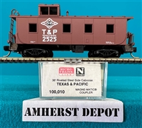 100010 Micro Trains Texas & Pacific Steel Caboose  T &P