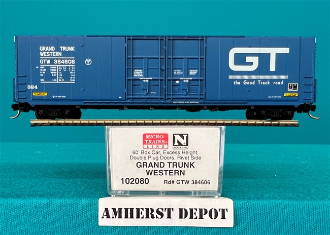 102080 Micro Trains Grand Trunk Western Box Car  GTW