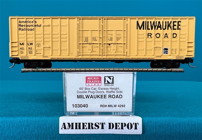 103040 Micro Trains Milwaukee Rd #4292 Box Car MLW