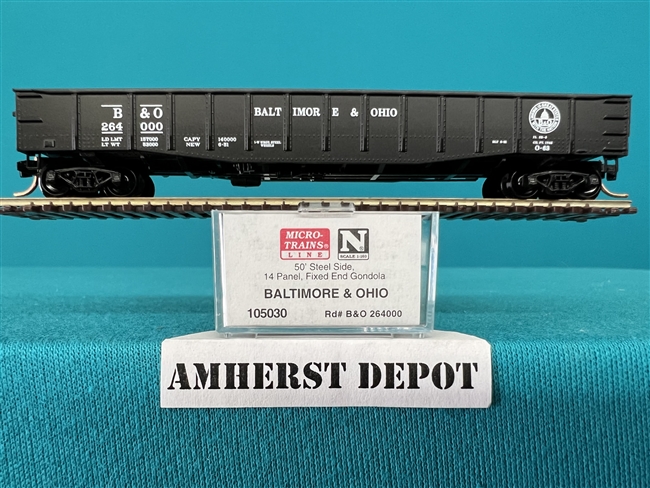 105030 Micro Train Baltimore & Ohio 264000 Gondola B & O