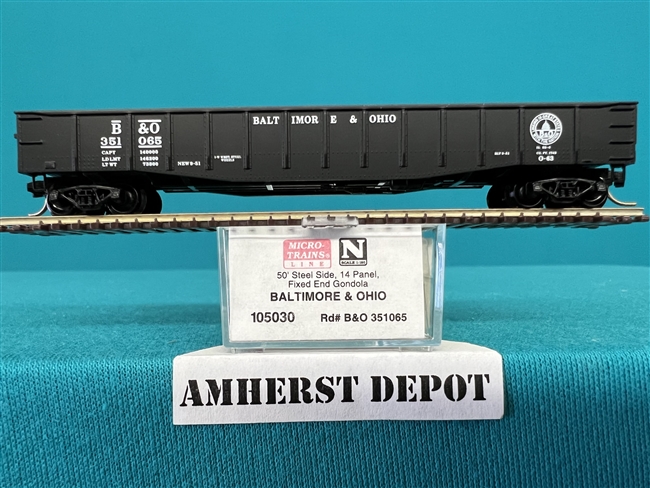 105030 Micro Train Baltimore & Ohio 351065 Gondola B & O