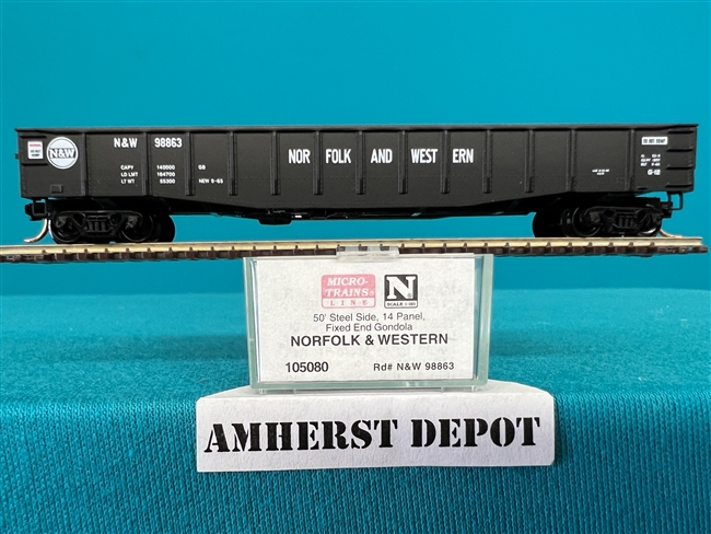 105080 Micro Train Norfolk & Western Gondola N & W