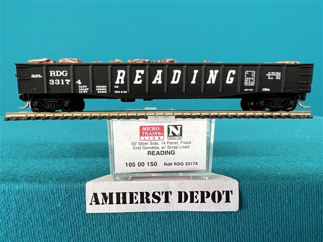 105 00 150 Micro Train Reading  Gondola RDG