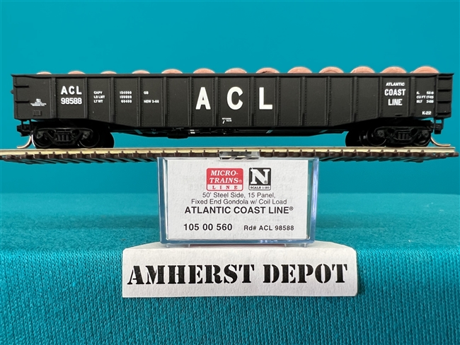 105 00 560 Micro Train Atlantic Coast Line Gondola ACL