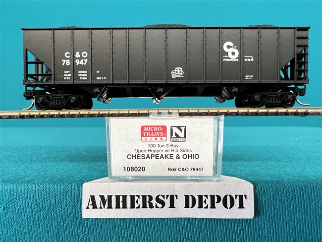 108020 Micro Train  Chesapeake & Ohio 78947 Open Hopper C & O