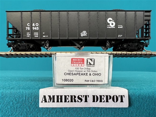 108020 Micro Train  Chesapeake & Ohio 78945 Open Hopper C & O