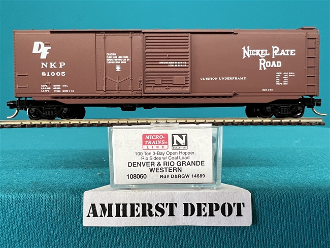 108060 Micro Train Nickel Plate Road Open Hopper with Coal Load