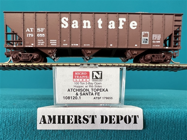 108120.1  Micro Train  ATSF 179655 Open Hopper Santa Fe