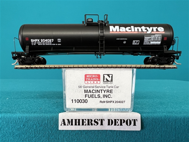 110030 Micro Trains Macintyre Fuels Inc.  56' Tank Car