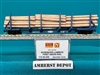 115032 Micro-Trains Roseburg Lumber First Union Rail  65' Log Car