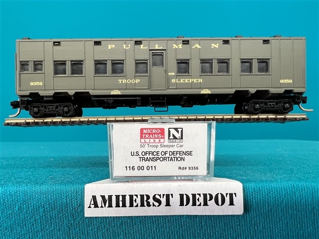 1160011 Micro-Train US Dept of Defense 50' Troop Sleeper