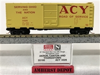 20180 Akron, Canton & Ohio Box Car Micro-Trains