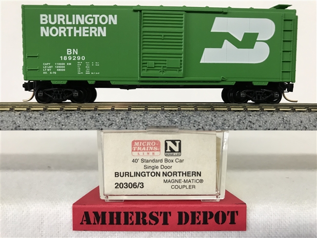 20306/3 Micro Trains Burlington Northern Box Car #189290