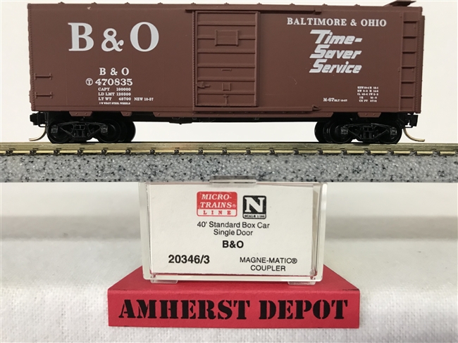 20346/3 Micro Trains Baltimore & Ohio Box Car #470835