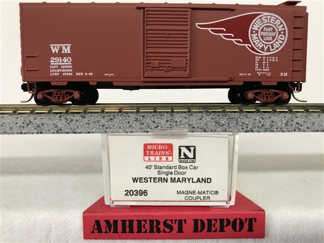 20396 Micro Trains Western Maryland  Box Car WM